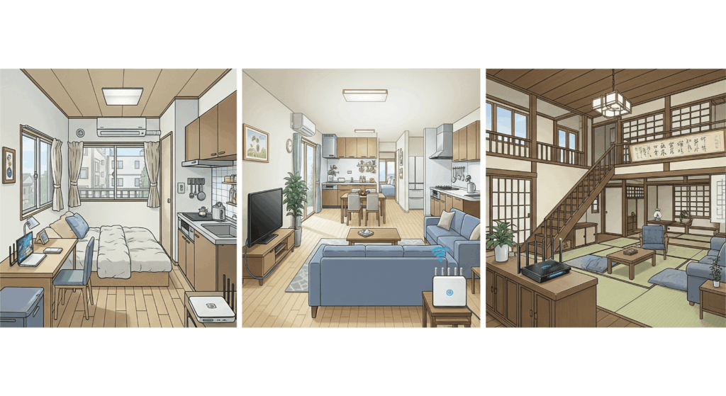 住まいの広さで選ぶのが基本
