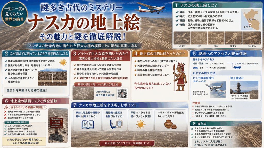 ナスカの地上絵の謎に迫る！最新研究と観光完全ガイド