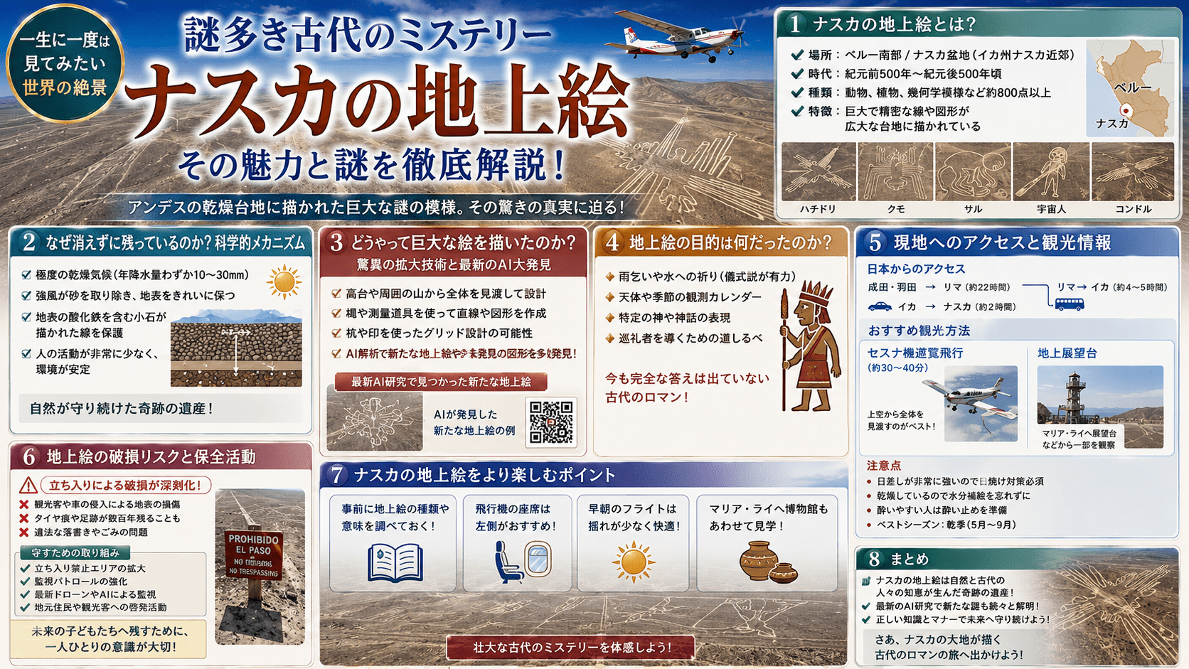 ナスカの地上絵の謎に迫る！最新研究と観光完全ガイド